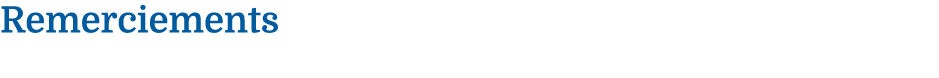 Remerciements