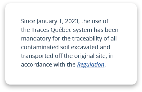 Since January 1, 2023, the use of the Traces Qu bec system has been mandatory for the traceability of all contaminate...